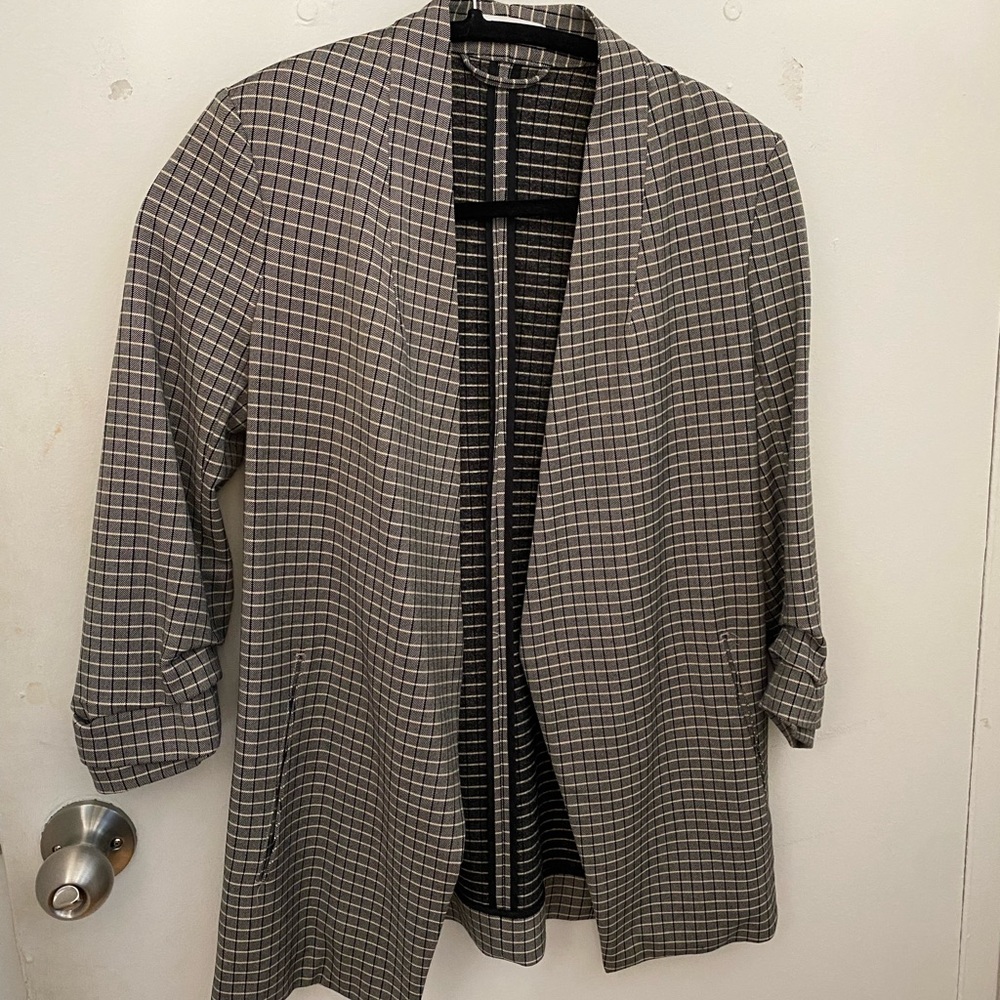 Aritzia plaid blazer - size 0